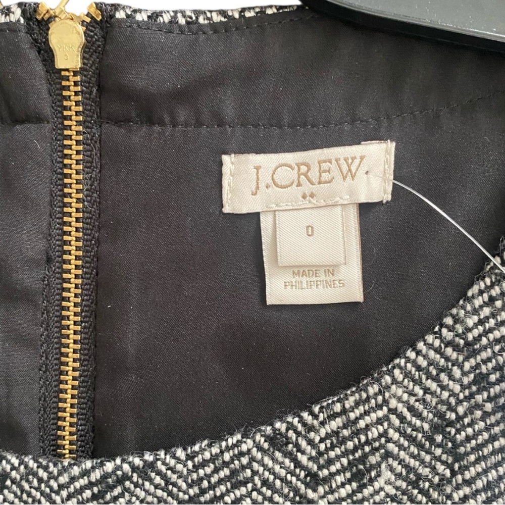 J.Crew Factory Herringbone Wool Dress | Size 0 | NWT - Picture 2 of 4